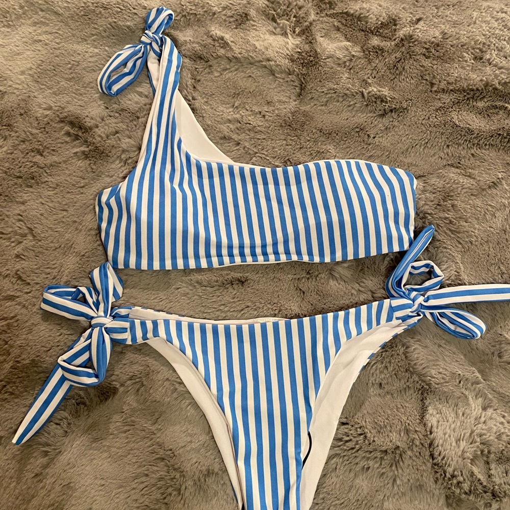 NastyGal new one shoulder swimsuit